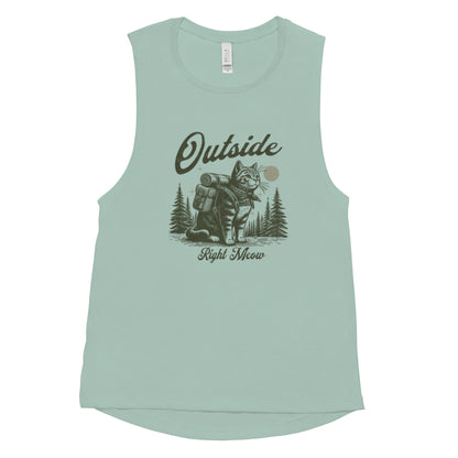 Outside Right Meow Muscle Tank