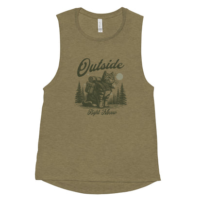 Outside Right Meow Muscle Tank