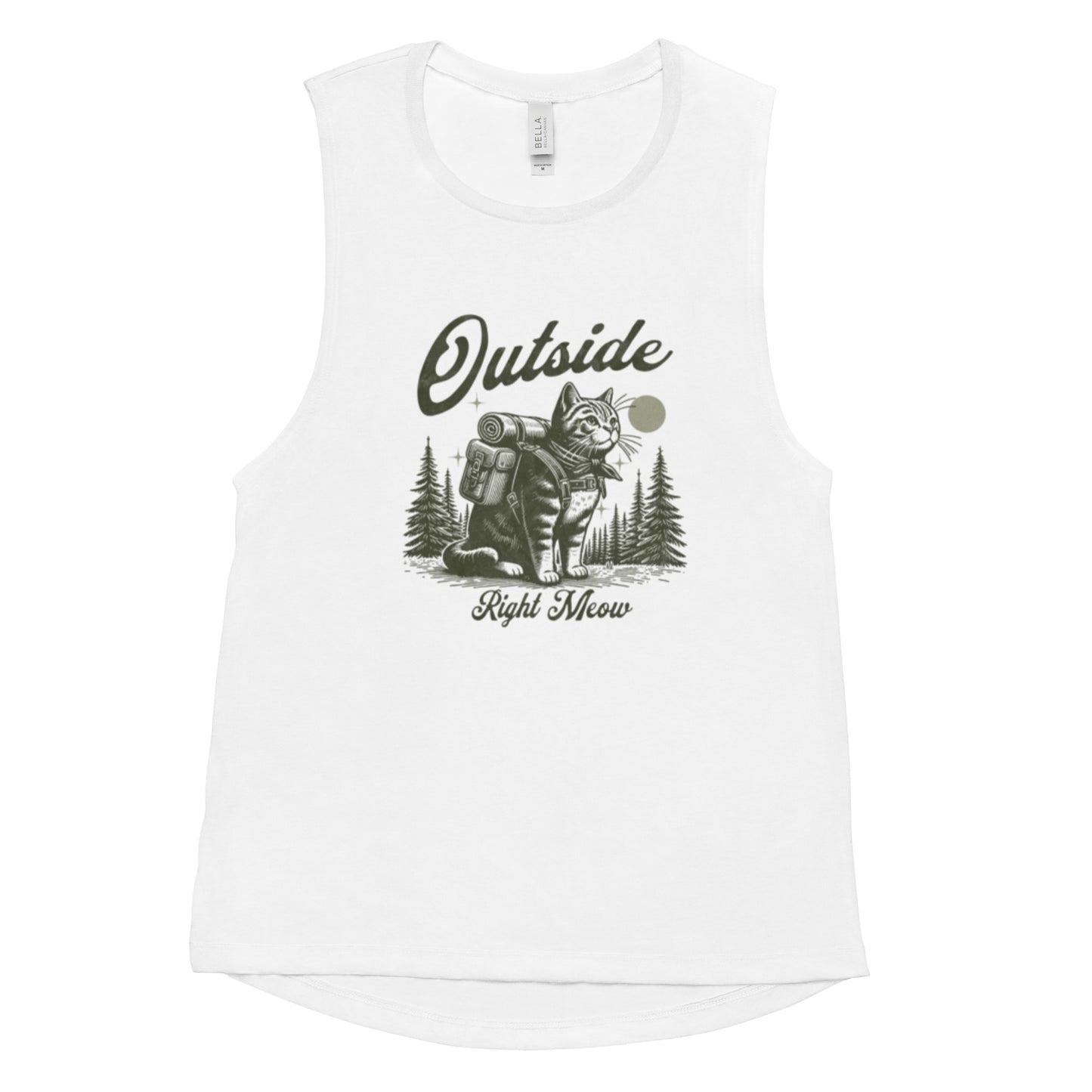 Outside Right Meow Muscle Tank